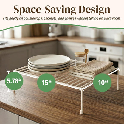 2-Pack Wire Shelves, Cabinet Shelf Risers & Freezer Organizers