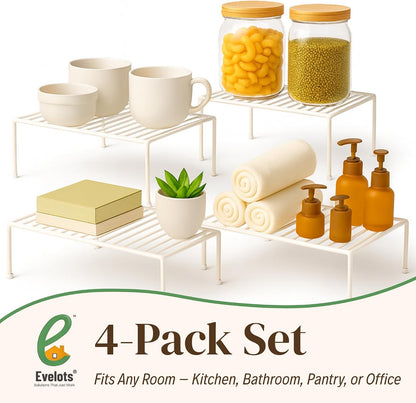 2-Pack Wire Shelves, Cabinet Shelf Risers & Freezer Organizers