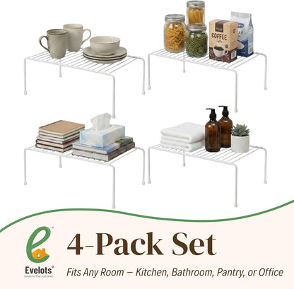 2-Pack Wire Shelves, Cabinet Shelf Risers & Freezer Organizers