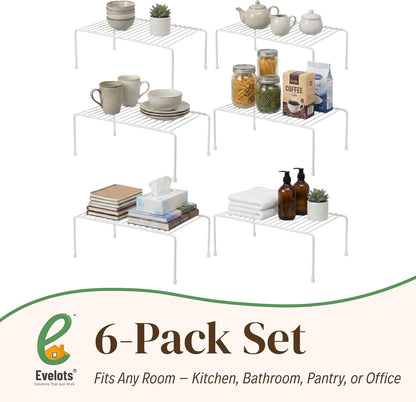2-Pack Wire Shelves, Cabinet Shelf Risers & Freezer Organizers