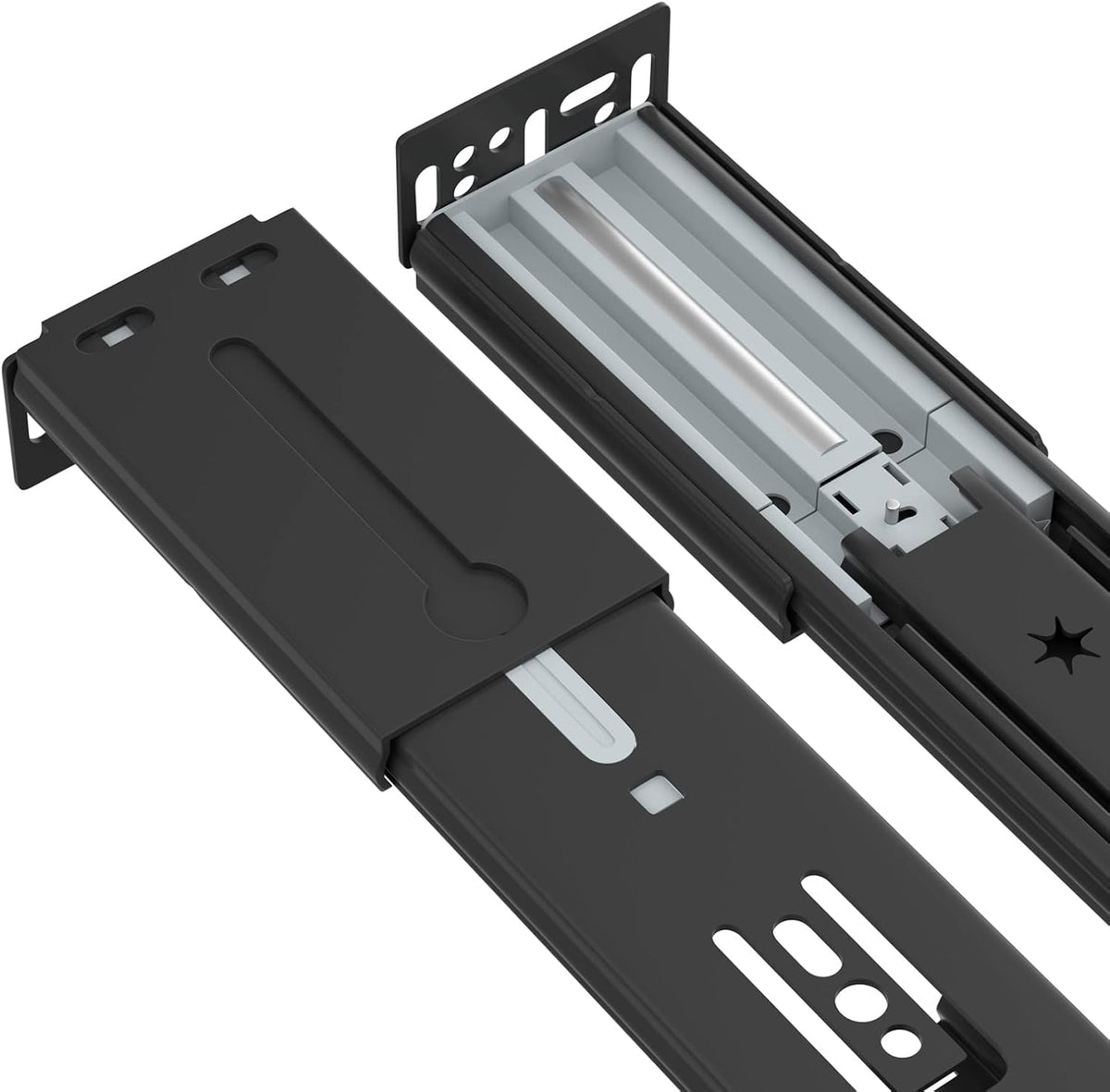 Full Extension Ball Bearing Drawer Slides 8 10 12 14 16 18 20 22 24 Inch Heavy Duty Side Mount File Cabinet Rails Dresser Runner Kitchen Cabinet Drawer Glides 100 LB Capacity (12 inch,1 Pair)
