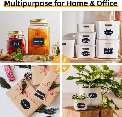 360 Pcs Chalkboard Labels Stickers for Glass Jars, 2.1"x 1.4"