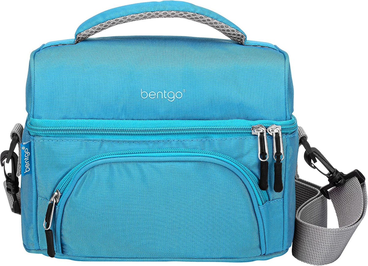 Deluxe Insulated Lunch Bag with Adjustable Strap & Outer Pocket