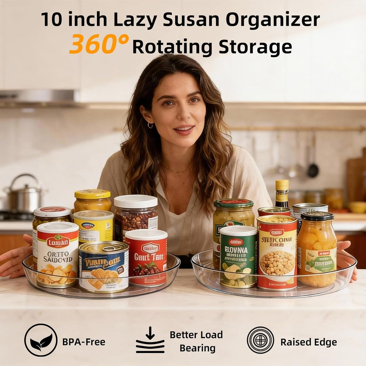 Lazy Susan 10 inch Turntable for Spice Organization
