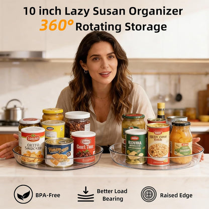 Lazy Susan 10 inch Turntable for Spice Organization