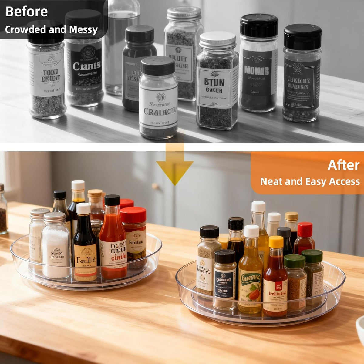 Lazy Susan 10 inch Turntable for Spice Organization