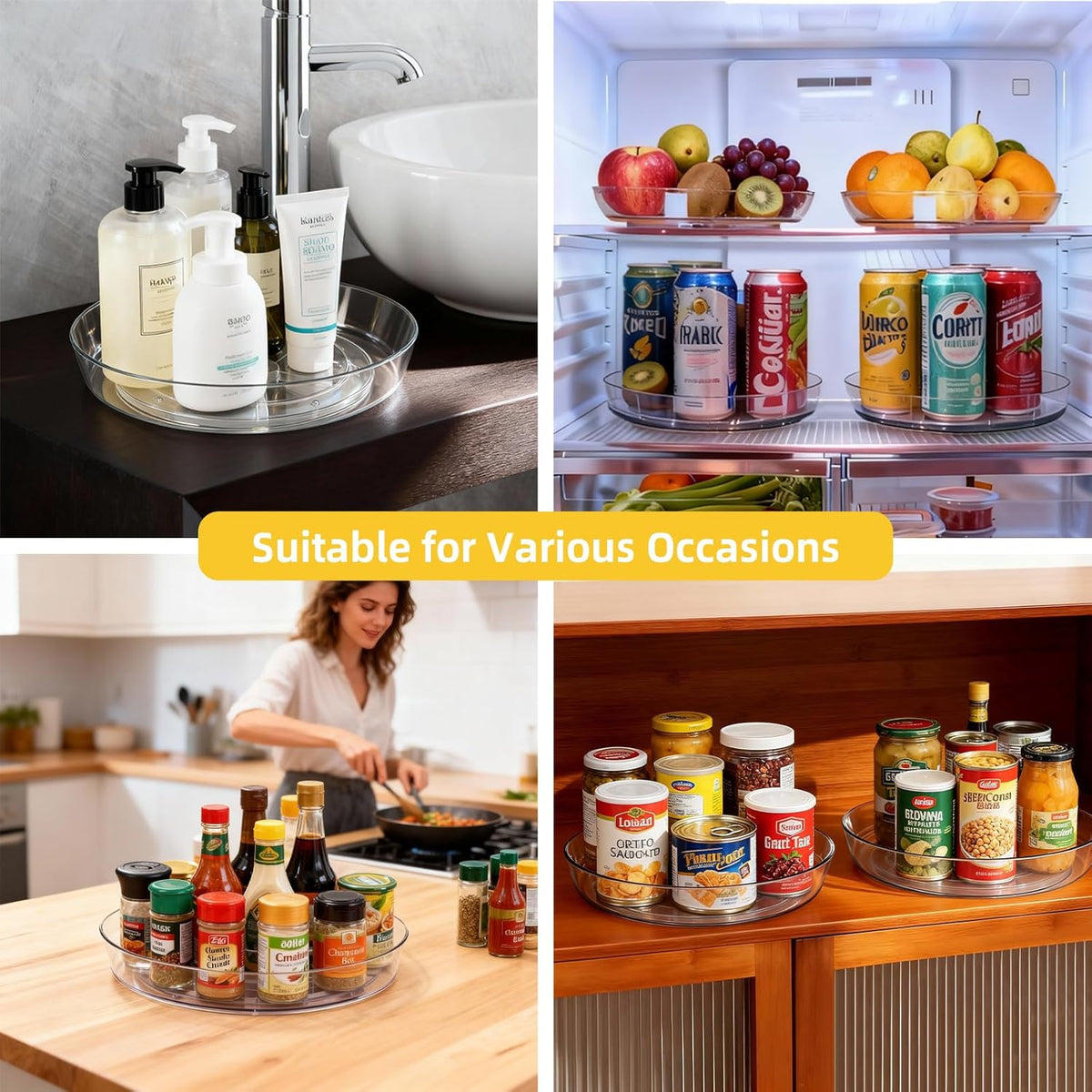 Lazy Susan 10 inch Turntable for Spice Organization