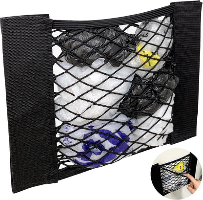 Plastic Bag Holder Mesh Storage Net Grocery Bag Holder Organizer Dispenser for Aluminum Foil, Trash Bag, Garbage Bag, Plastic Wrap, Shopping Bag Under Sink Cargo Organizers and Wall Mounted