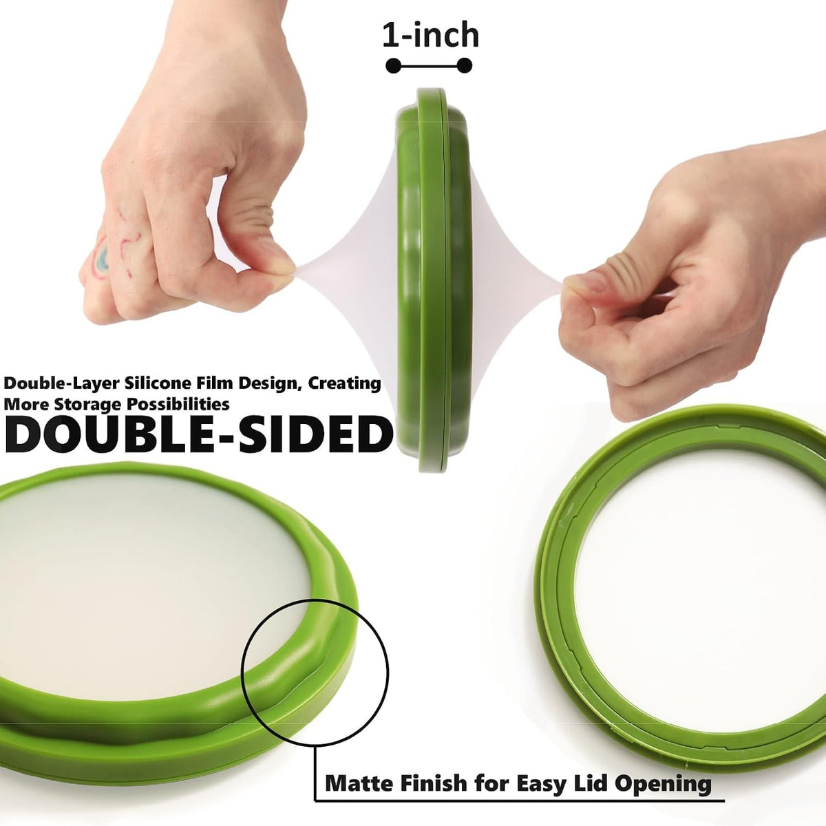 SOOPLEU Double-Sided Avocado Saver & Onion Storage, 4Pcs Food Holder | Upgraded Double-Sided Silicone! 4Pcs Avocado Saver & Onion Storage. Keeps garlic, tomato & produce fresh in fridge containers