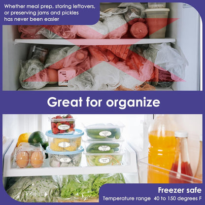 200 Dissolvable Canning Labels for Mason Jars, 1 x 2⅛ inch Food Labels, Tiny Canning Jar Stickers Removable with Water