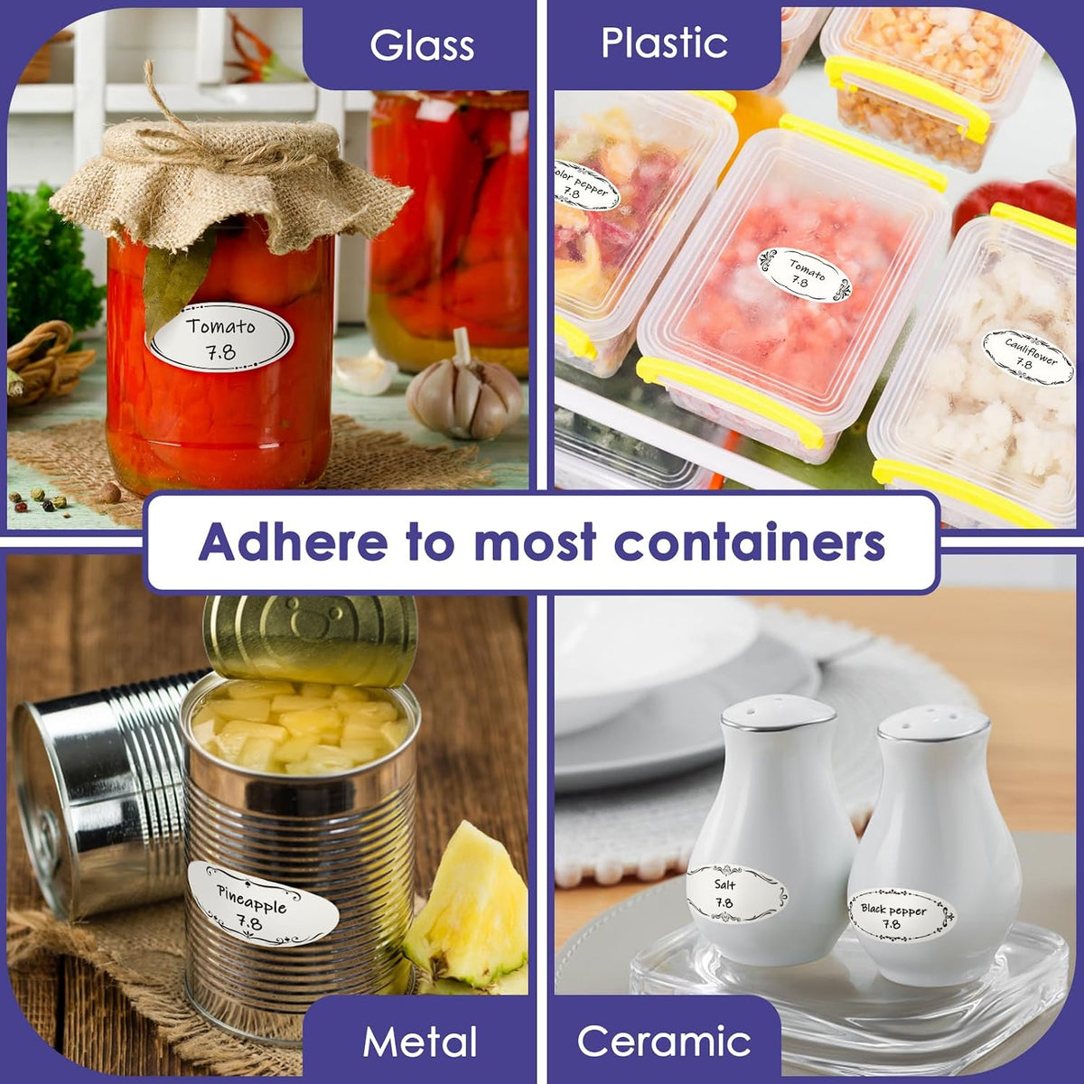200 Dissolvable Canning Labels for Mason Jars, 1 x 2⅛ inch Food Labels, Tiny Canning Jar Stickers Removable with Water