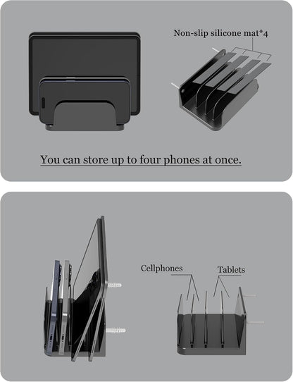 Wall Mount Phone Holder, Black