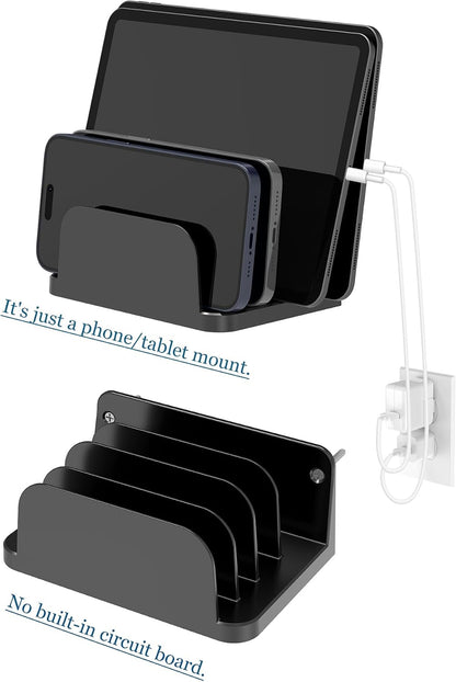 Wall Mount Phone Holder, Black