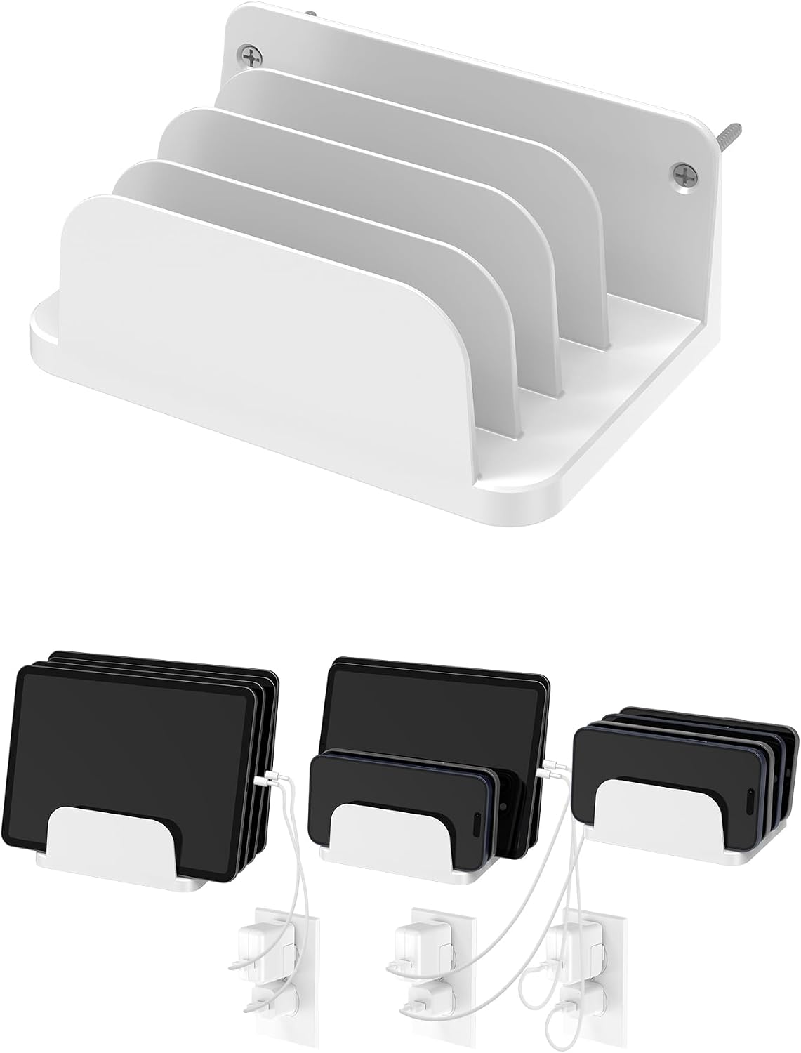 Wall Mount Phone Holder, Black