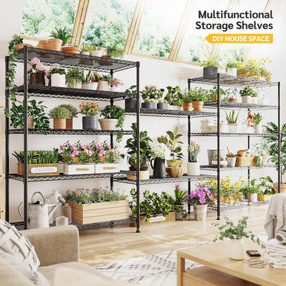 Heavy Duty 5-Tier Storage Shelves, 45.5''W for Kitchen Garage Retail