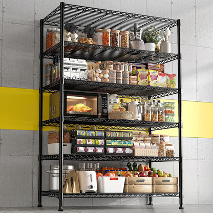 Heavy Duty 5-Tier Storage Shelves, 45.5''W for Kitchen Garage Retail