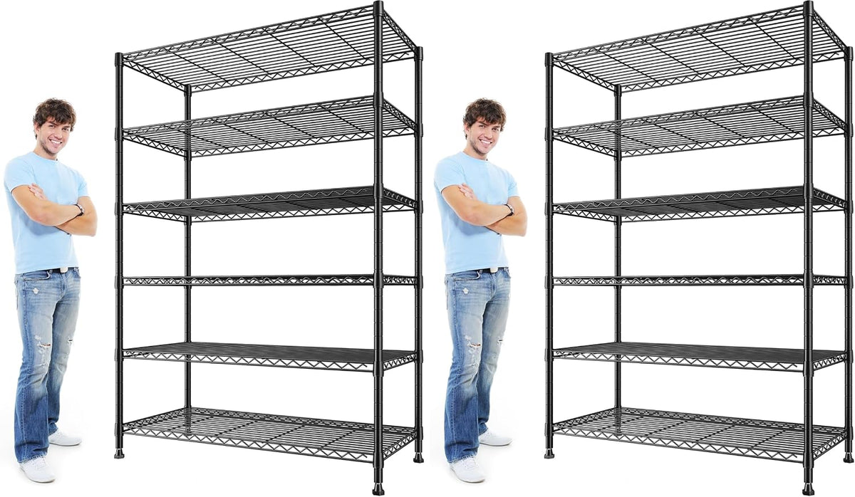 Heavy Duty 5-Tier Storage Shelves, 45.5''W for Kitchen Garage Retail