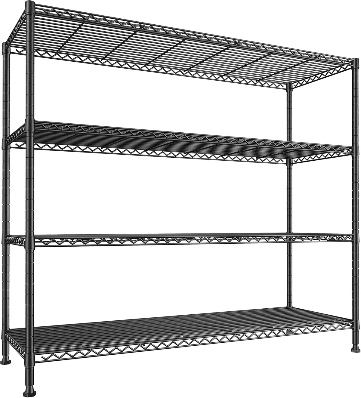 Heavy Duty 5-Tier Storage Shelves, 45.5''W for Kitchen Garage Retail