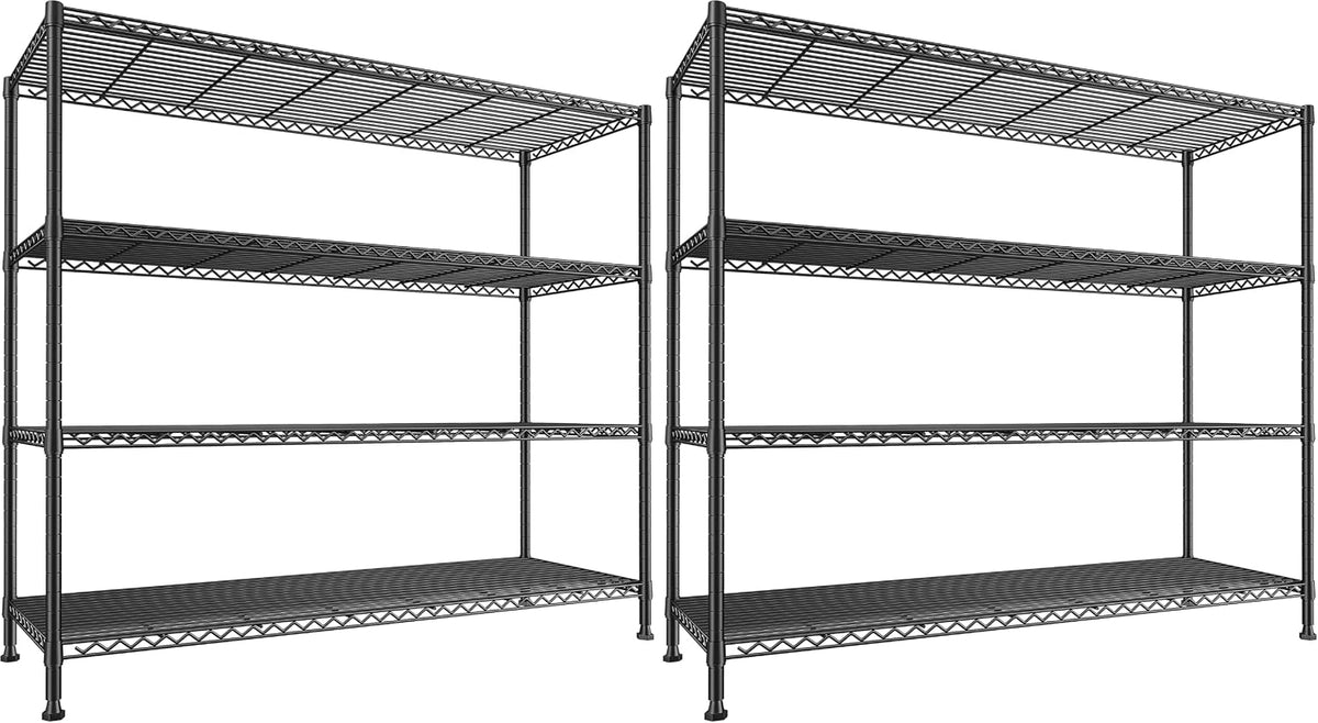 Heavy Duty 5-Tier Storage Shelves, 45.5''W for Kitchen Garage Retail