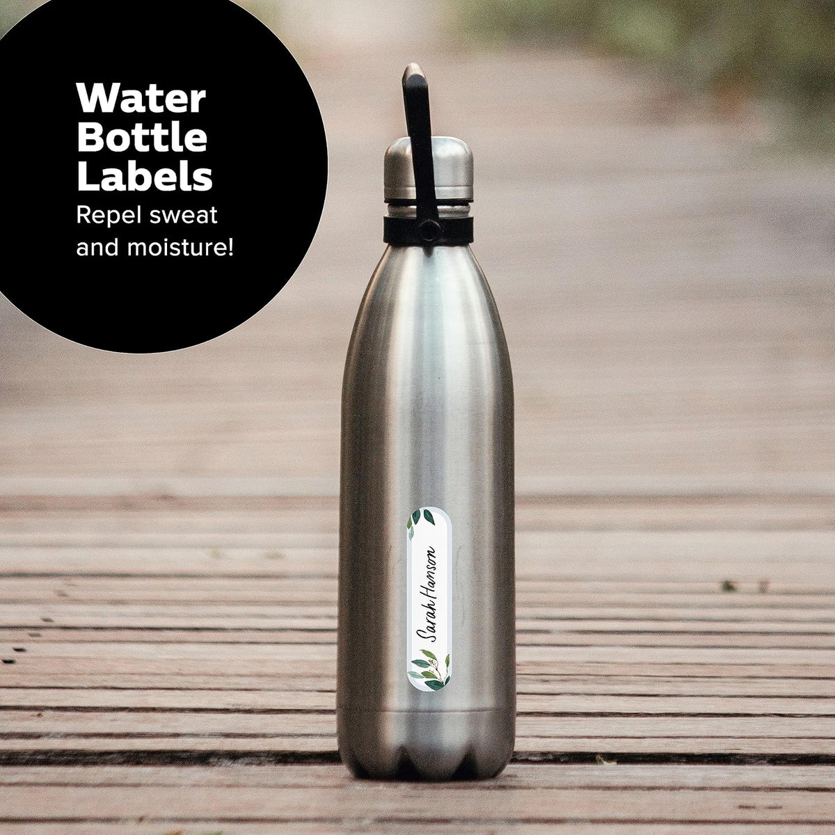 ThreeKin Waterproof Labels for Bottles and Containers - Custom Stickers - All-Purpose and Personalizable - Dishwasher, Freezer and Microwave Safe - BPA-Free - USA-Owned (Blank)