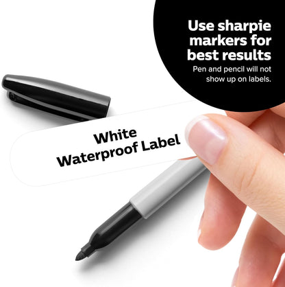 ThreeKin Waterproof Labels for Bottles and Containers - Custom Stickers - All-Purpose and Personalizable - Dishwasher, Freezer and Microwave Safe - BPA-Free - USA-Owned (Blank)
