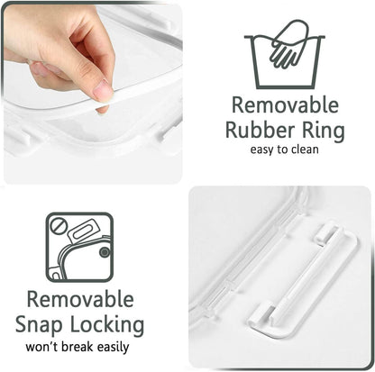30 Pieces Glass Food Storage Containers with Snap Locking Lids,Glass Meal Prep Containers Set - Airtight Lunch Containers, Microwave, Oven, Freezer and Dishwasher