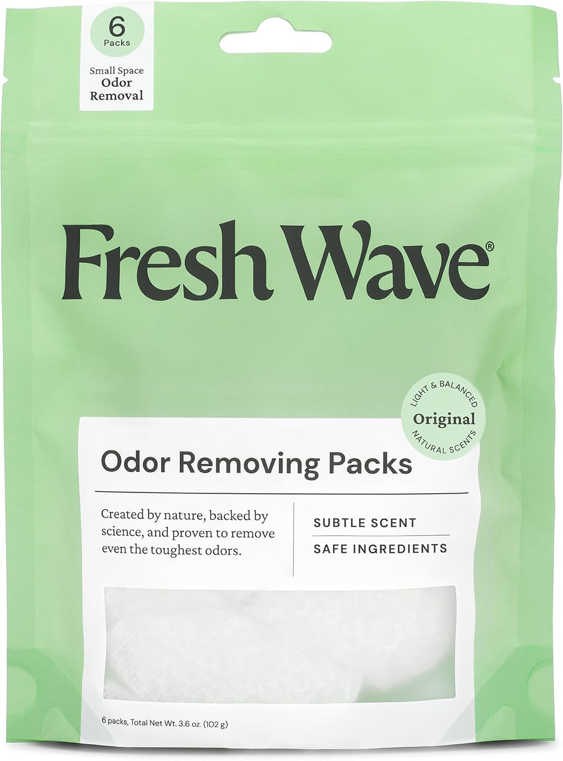 Odor Eliminator Packs, 6-Pk for Small Spaces & Closets, Original