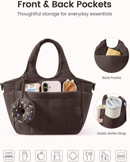 Cute Lunch Bag for Women, Insulated Lunch Box for Work