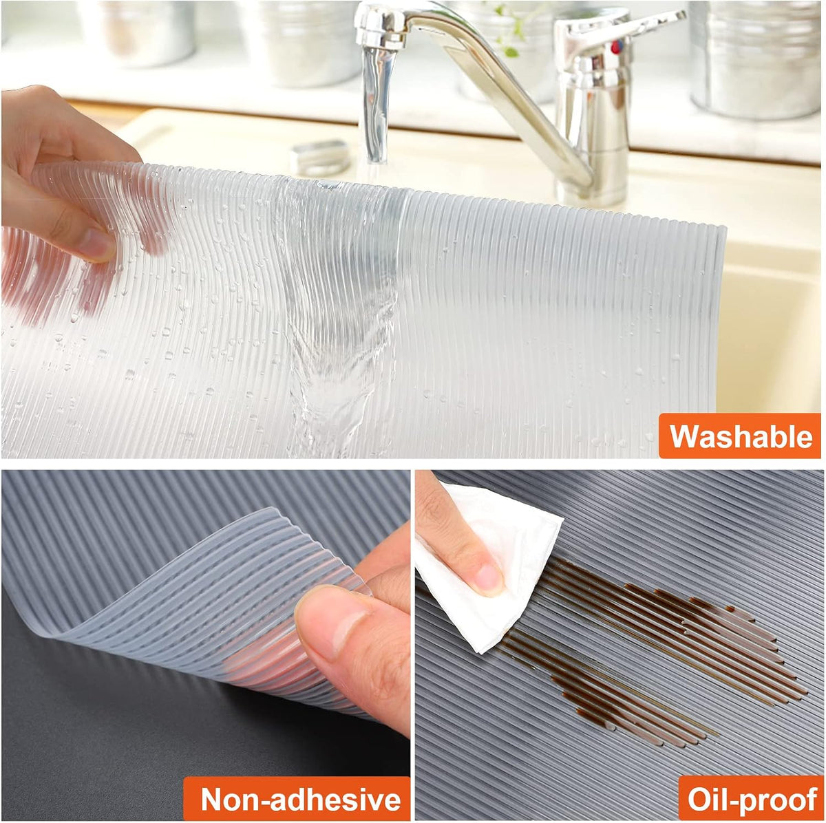 Shelf Liner Cabinet Liner Non-Slip Drawer Liner 12 in x 20 FT(240 in)