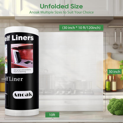 Shelf Liner Cabinet Liner Non-Slip Drawer Liner 12 in x 20 FT(240 in)