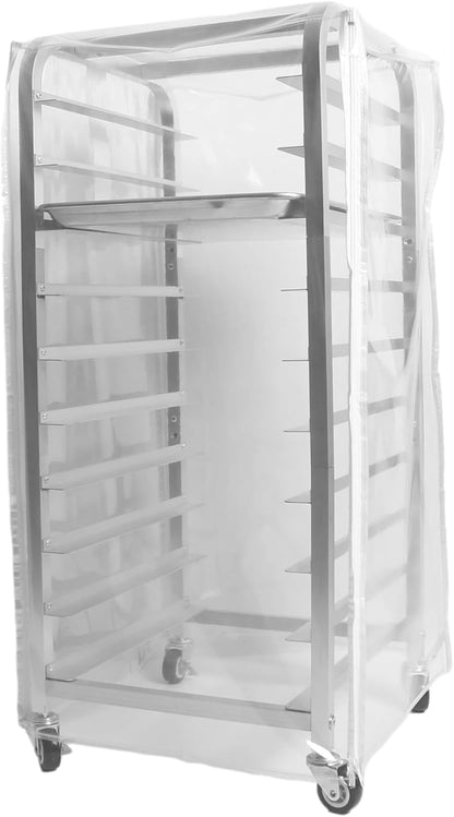 10-Tier Quarter & Half Sheet Pan Rack with Wheels for Home Use