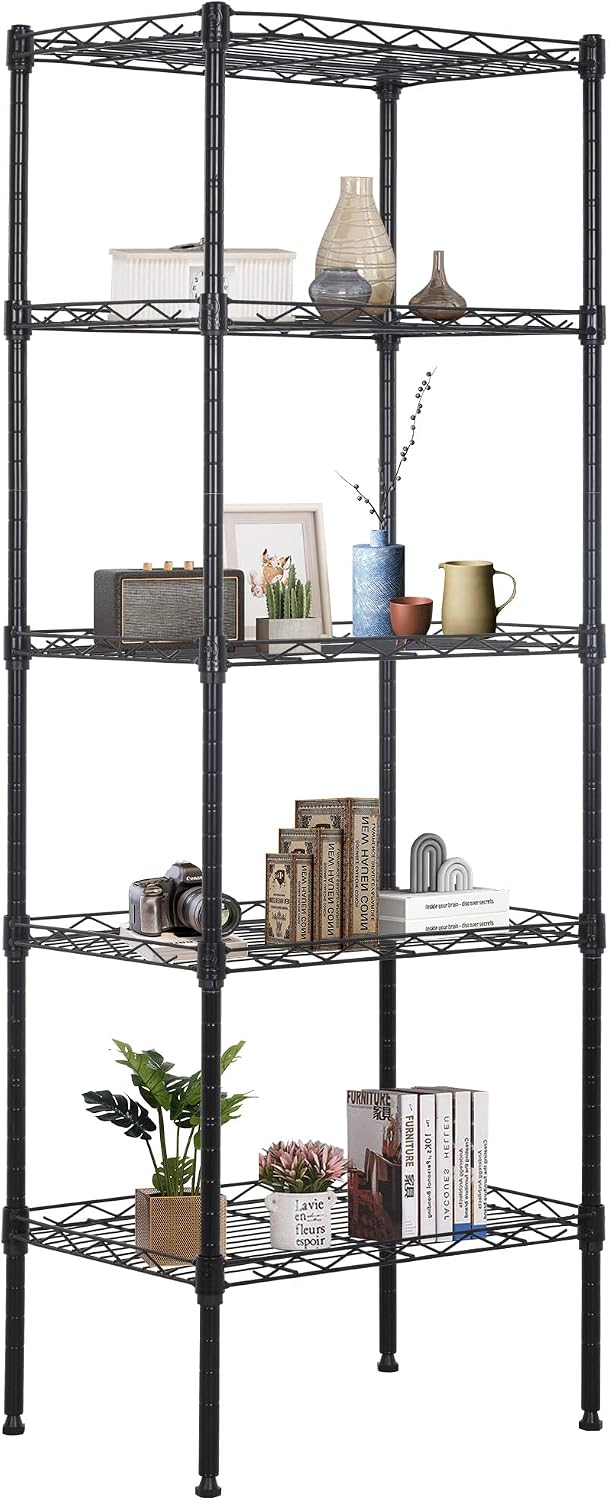 5-Tier Wire Shelf | 36" x 14" x 72" | Chrome