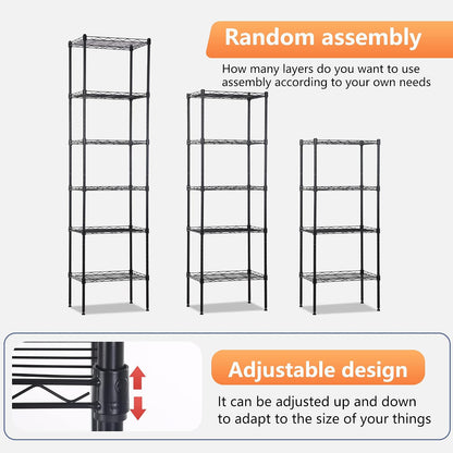 5-Tier Wire Shelf | 36" x 14" x 72" | Chrome
