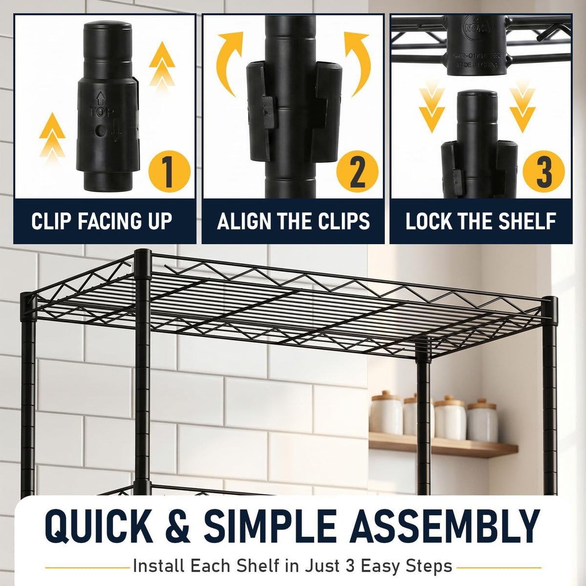 5-Tier Wire Shelf | 36" x 14" x 72" | Chrome