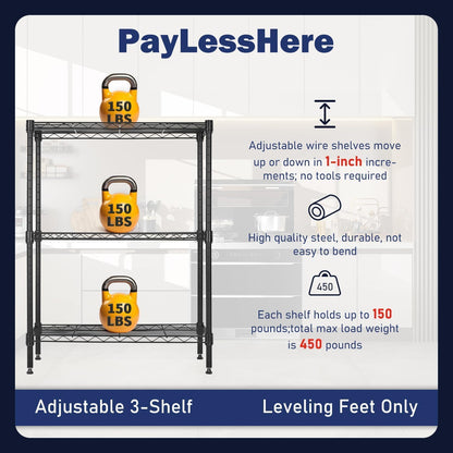 5-Tier Wire Shelf | 36" x 14" x 72" | Chrome