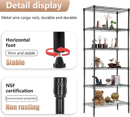 5-Tier Wire Shelf | 36" x 14" x 72" | Chrome