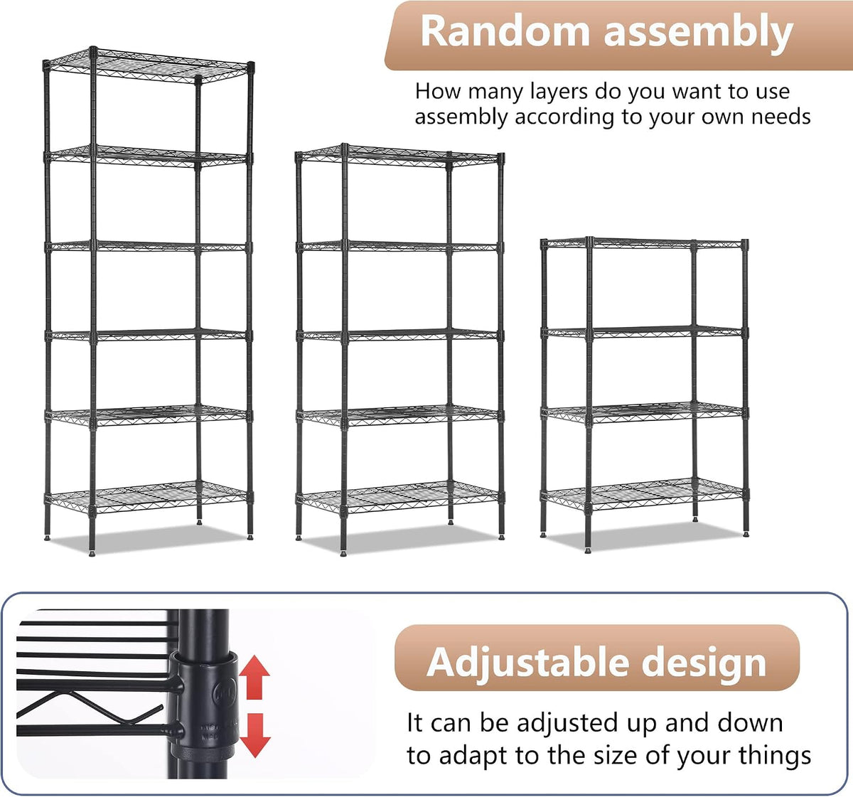 5-Tier Wire Shelf | 36" x 14" x 72" | Chrome