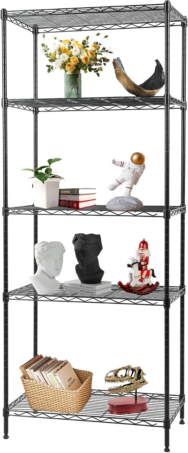 5-Tier Wire Shelf | 36" x 14" x 72" | Chrome