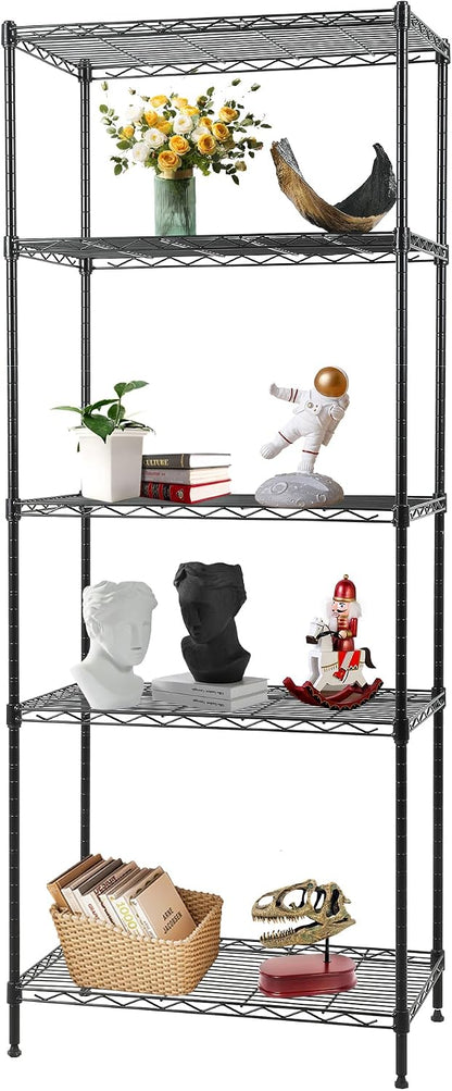 5-Tier Wire Shelf | 36" x 14" x 72" | Chrome