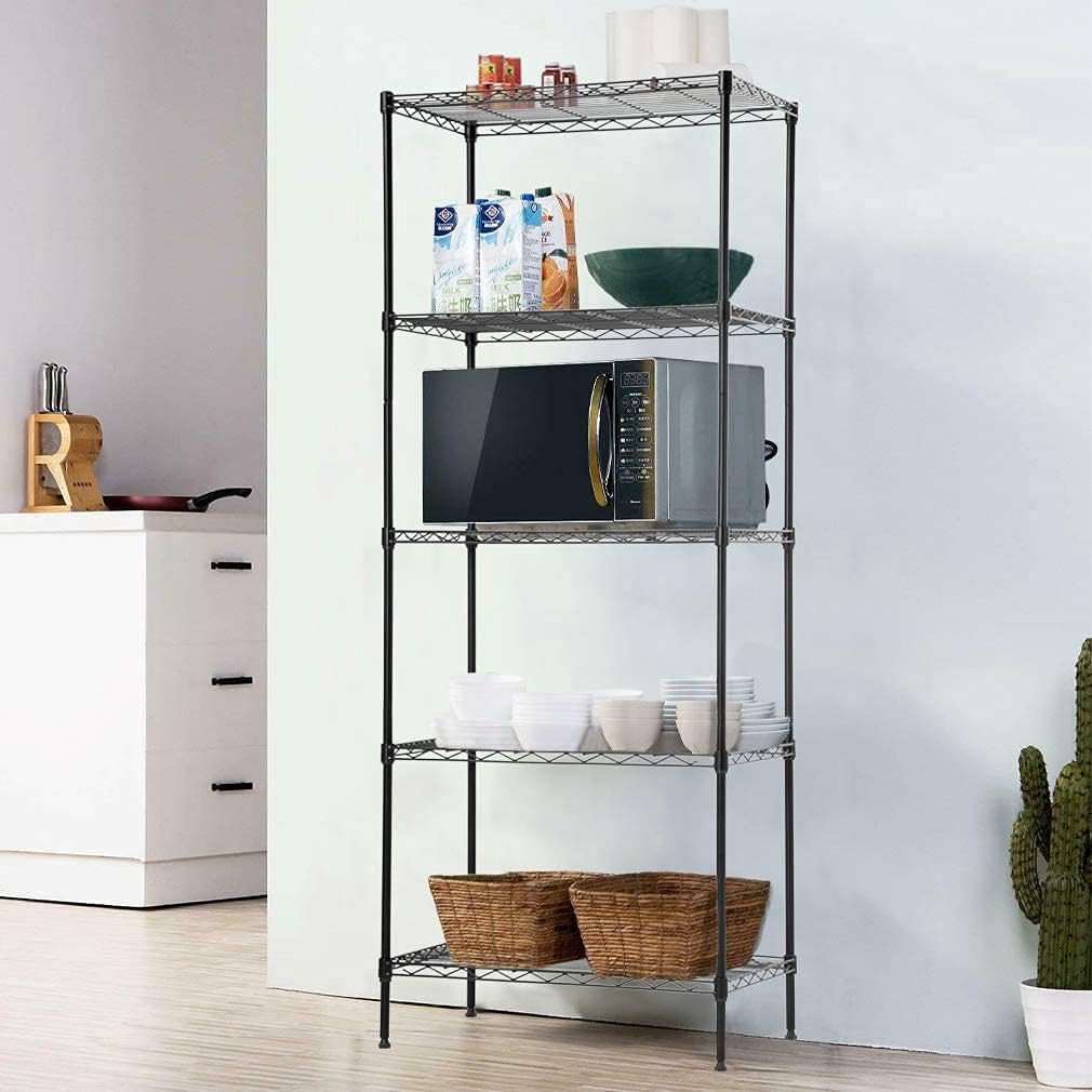 5-Tier Wire Shelf | 36" x 14" x 72" | Chrome