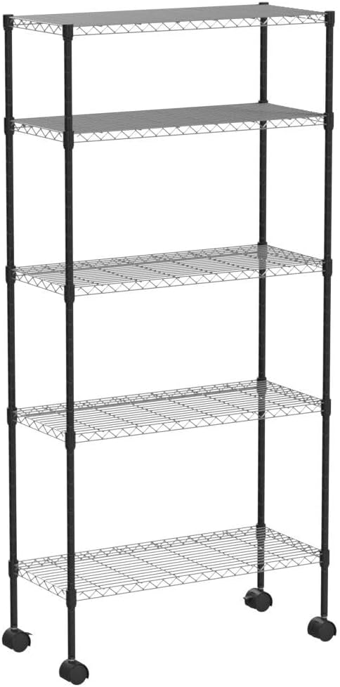 5-Tier Wire Shelf | 36" x 14" x 72" | Chrome