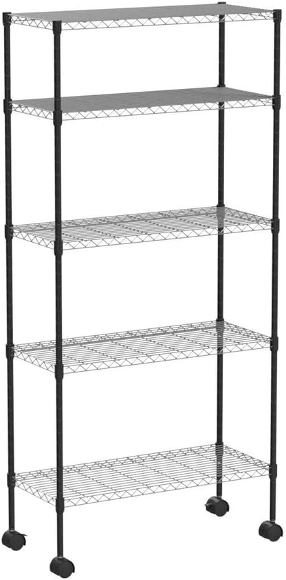 5-Tier Wire Shelf | 36" x 14" x 72" | Chrome