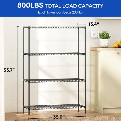 5-Tier Wire Shelf | 36" x 14" x 72" | Chrome