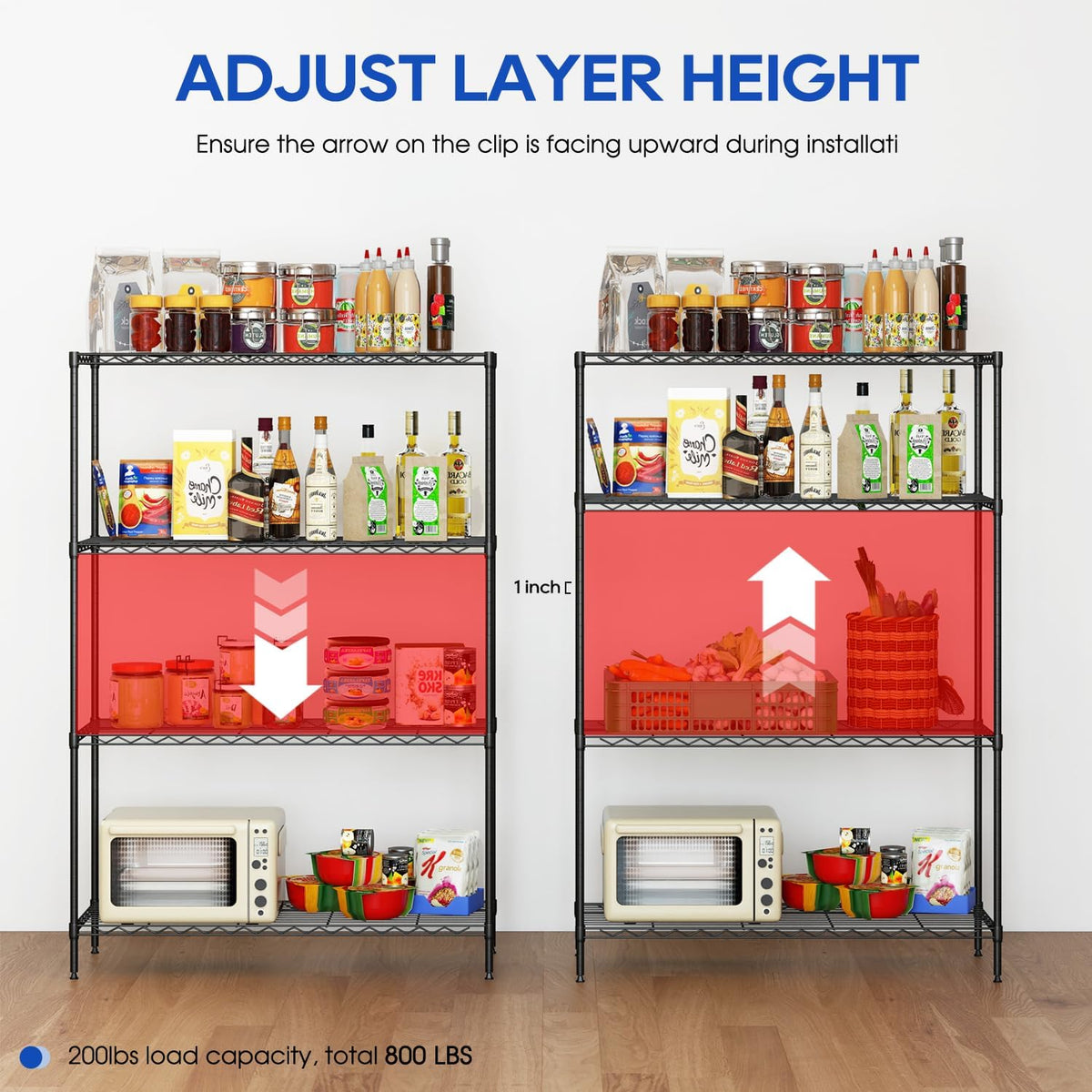 5-Tier Wire Shelf | 36" x 14" x 72" | Chrome