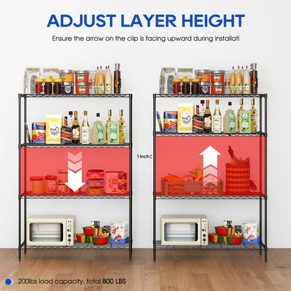 5-Tier Wire Shelf | 36" x 14" x 72" | Chrome