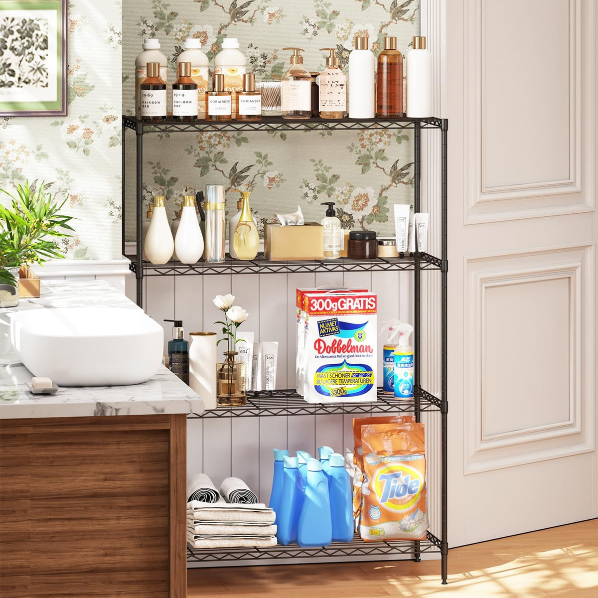 5-Tier Wire Shelf | 36" x 14" x 72" | Chrome