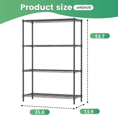 5-Tier Wire Shelf | 36" x 14" x 72" | Chrome