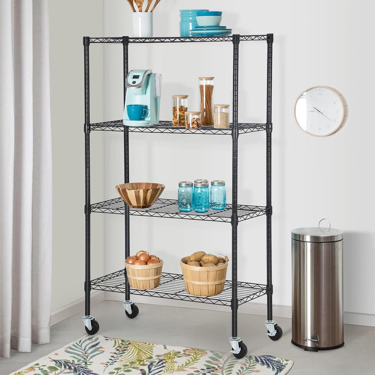 5-Tier Wire Shelf | 36" x 14" x 72" | Chrome