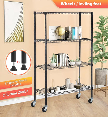 5-Tier Wire Shelf | 36" x 14" x 72" | Chrome