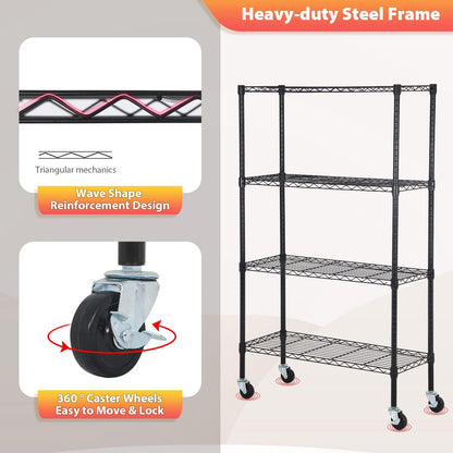 5-Tier Wire Shelf | 36" x 14" x 72" | Chrome